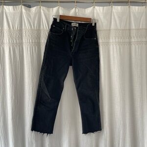 Agolde Black Button-Fly Jeans